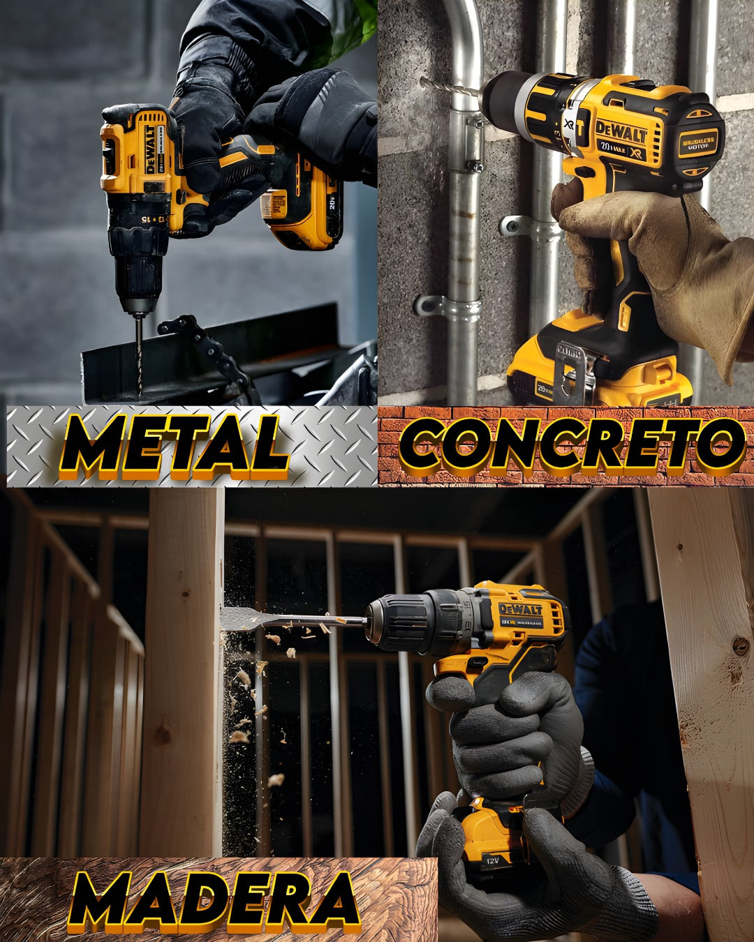 Taladro Mandril Metálico DeWalt 24V