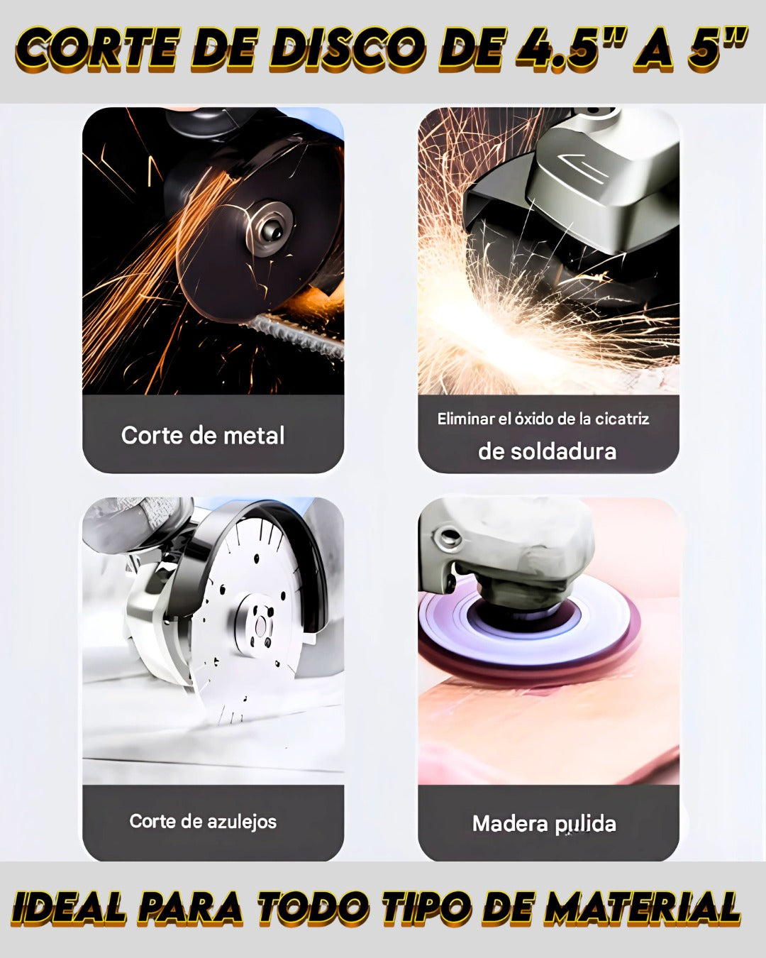 Amoladora DeWalt 36V Inalámbrica – 4 Velocidades PRO
