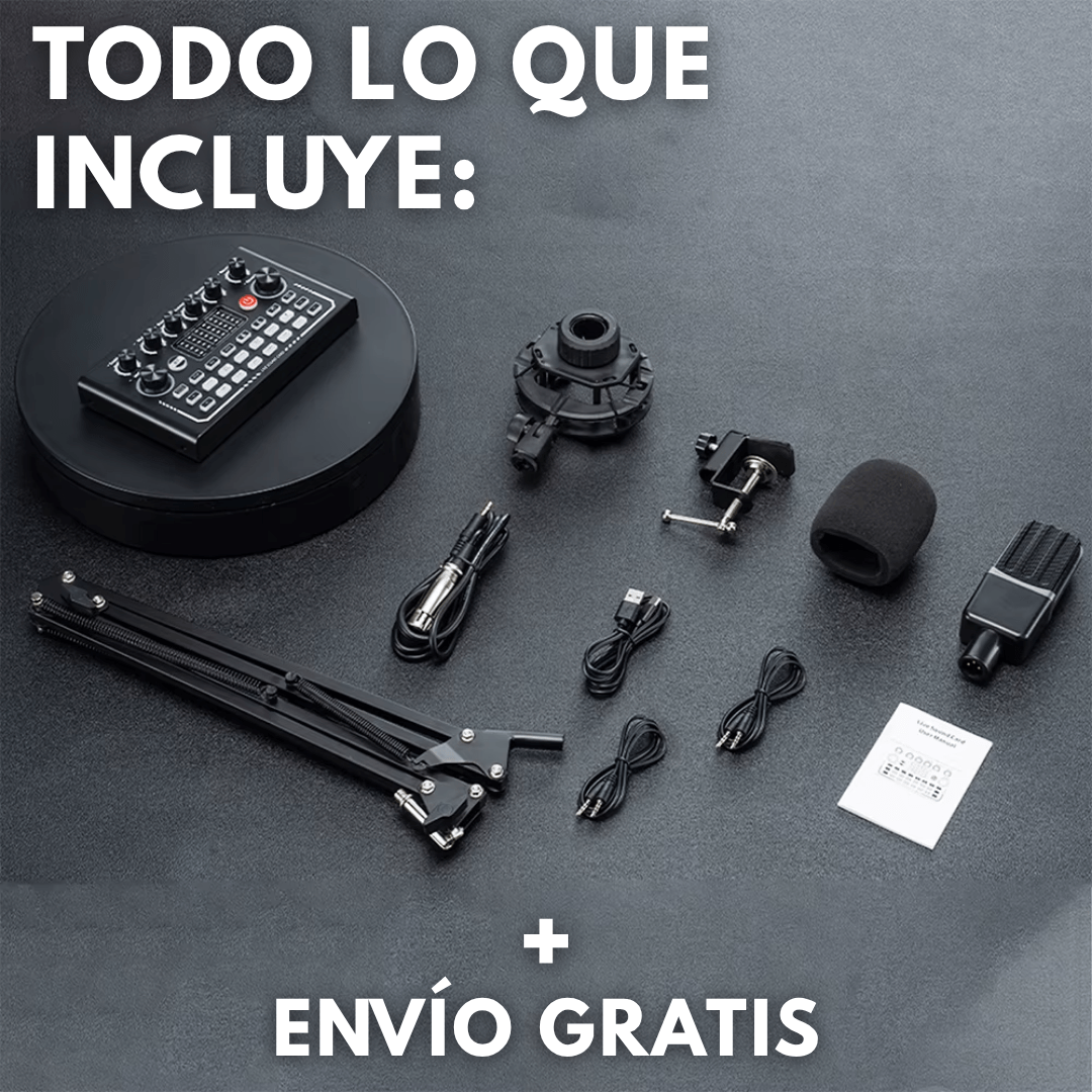 KIT COMPLETO F009 + Mic. Condensador