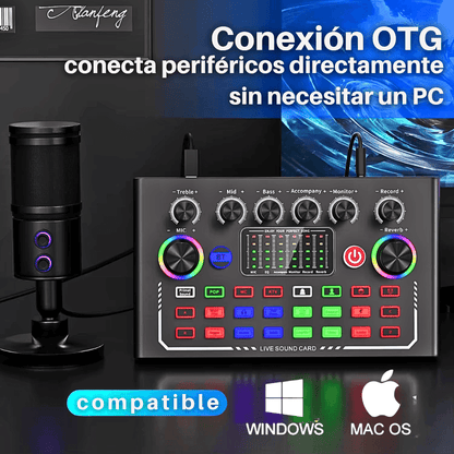 KIT COMPLETO F009 + Mic. Condensador