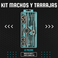 Kit Machos y Tarrajas 12 Piezas – Juego de Roscas Profesional