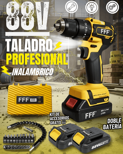 Taladro Mandril Metálico + Accesorios