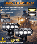 FAROS LED ULTRA POTENTES AMBAR 2 EN 1