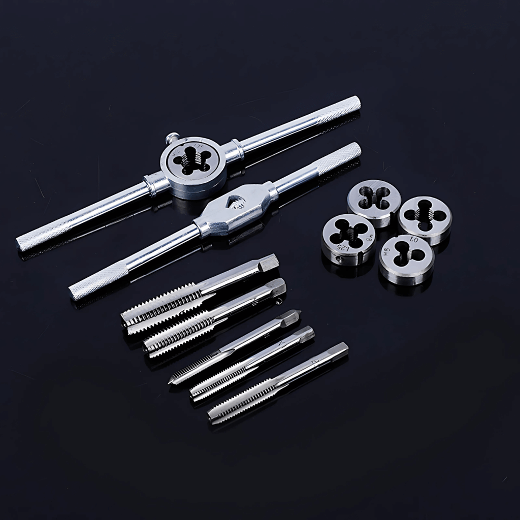 Kit Machos y Tarrajas 12 Piezas – Juego de Roscas Profesional