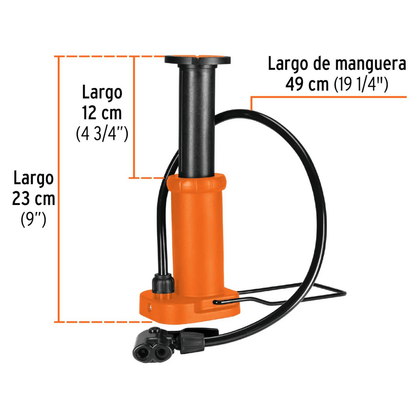 INFLAMAX-inflador portátil de pie - 100 PSI