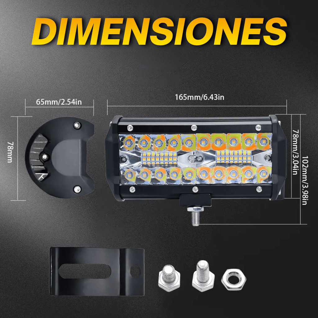 2 Faros Neblineros- luz  Ámbar y luz Blanca