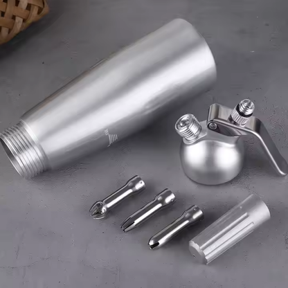 Dispensador Profesional de Crema y Espumas – Acero Inoxidable