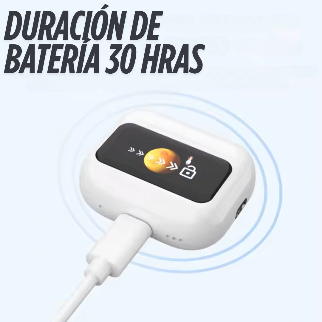 Audífonos Inalámbricos Bluetooth con Estuche Pantalla LED Táctil