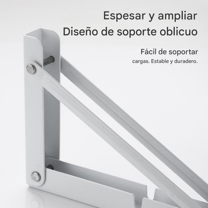 Pack 4 Soportes Plegables Abatibles de Acero