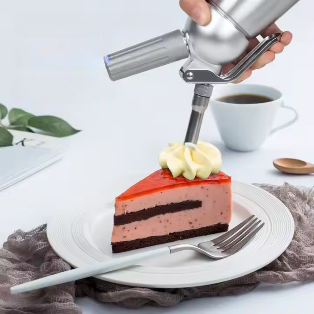 Dispensador Profesional de Crema y Espumas – Acero Inoxidable