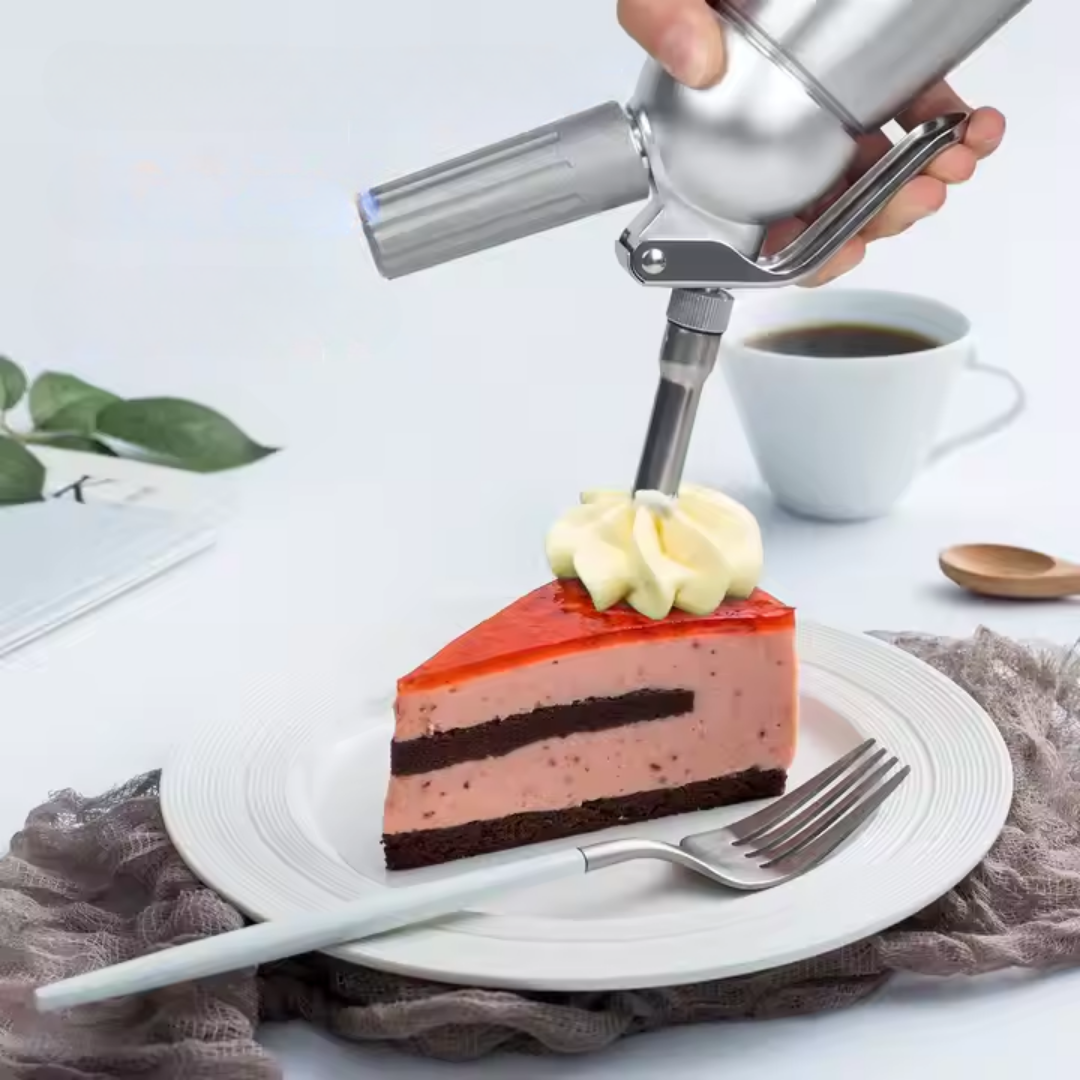 Dispensador Profesional de Crema y Espumas – Acero Inoxidable