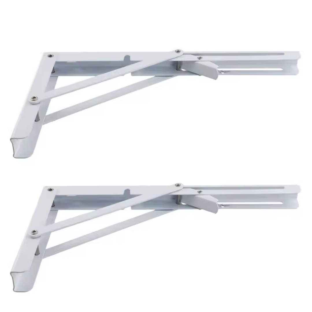 Pack 4 Soportes Plegables Abatibles de Acero