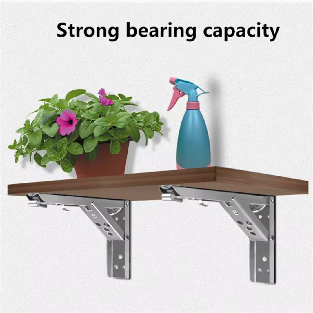 Pack 4 Soportes Plegables Abatibles de Acero