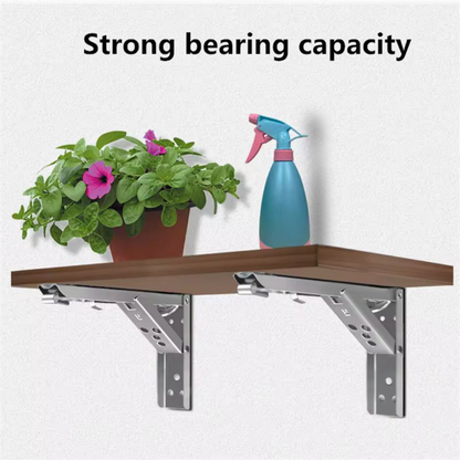 Pack 4 Soportes Plegables Abatibles de Acero