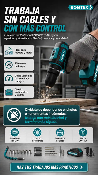 Taladro del Profesional 21V