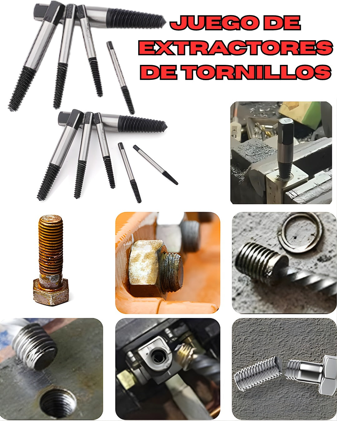 Extractor De Tornillos Dañados Profesional