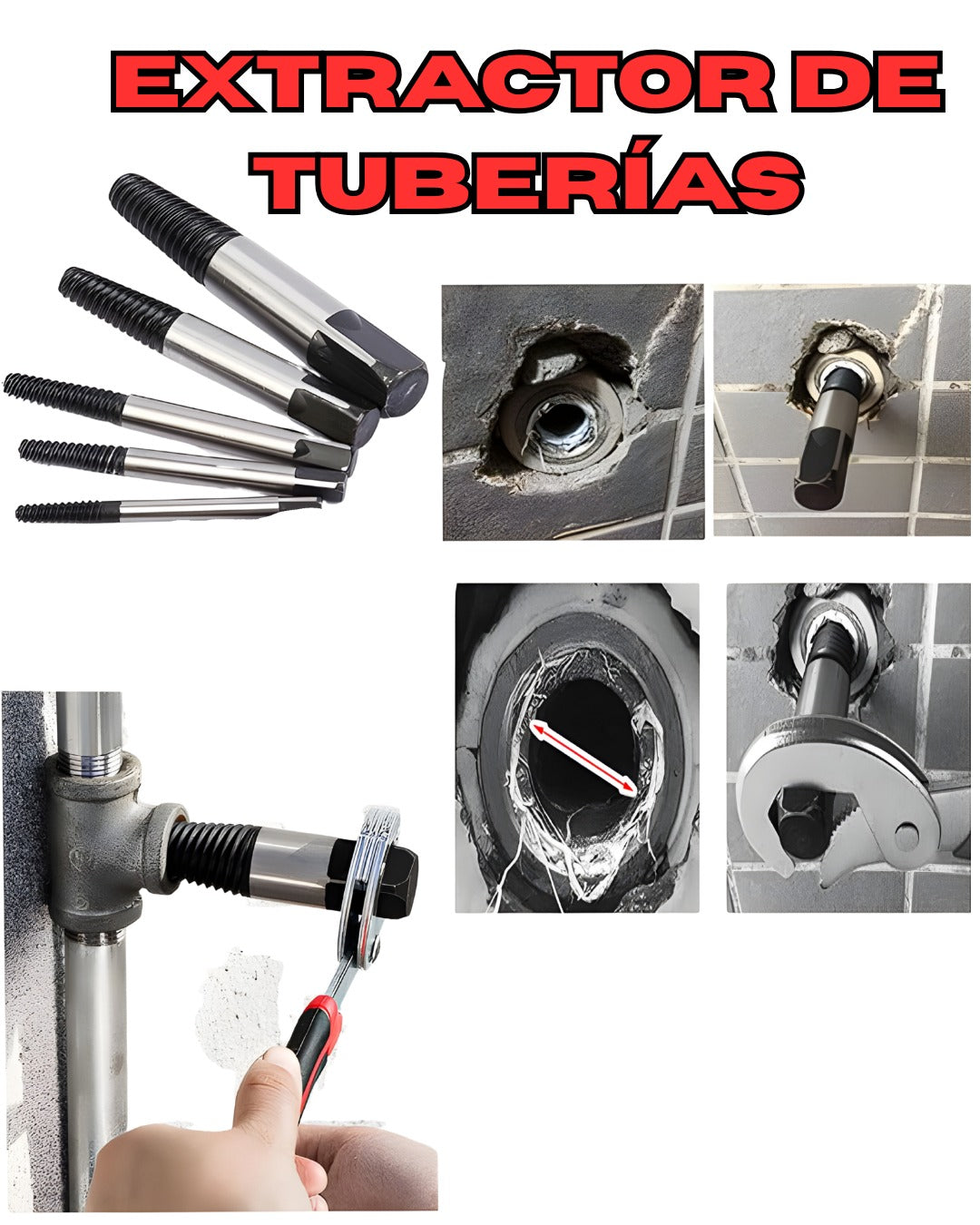 LLAVE DE IMPACTO + EXTRACTOR DE TORNILLOS