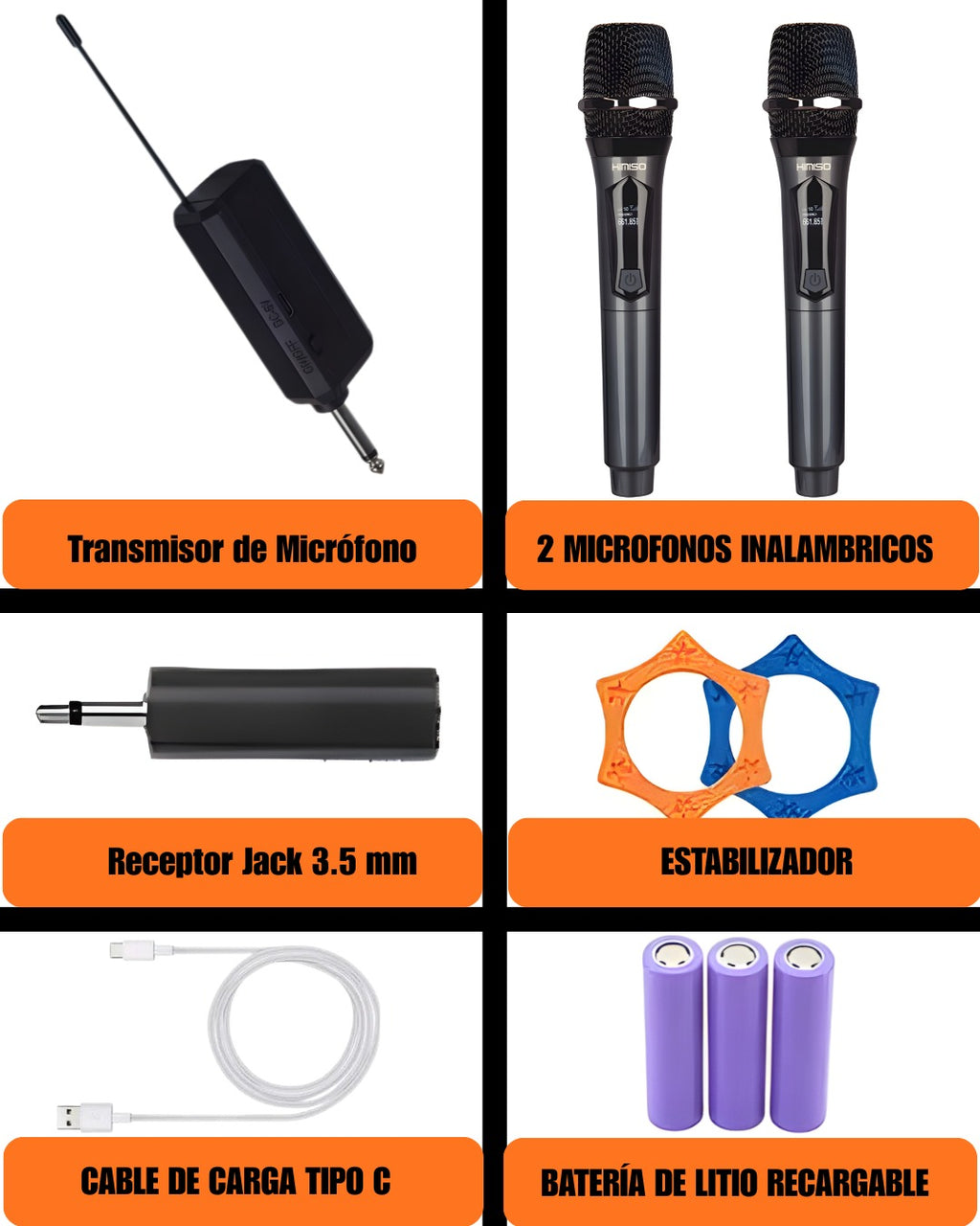 Dúo de Micrófonos Inalámbricos Profesionales