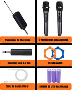 Dúo de Micrófonos Inalámbricos Profesionales