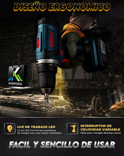 Taladro Mandril Metalico De 24v Bosch
