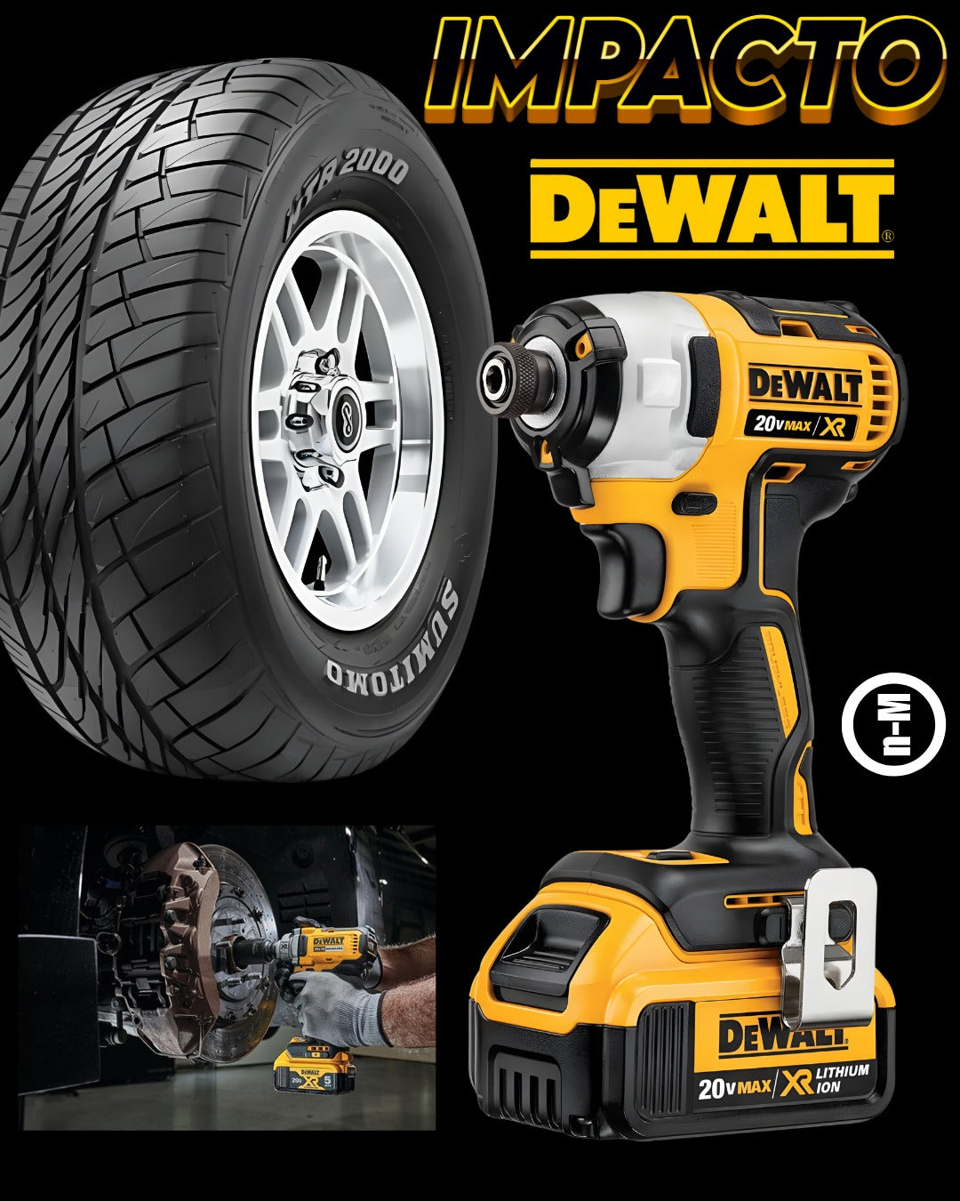Taladro de Impacto DeWalt 20V XR