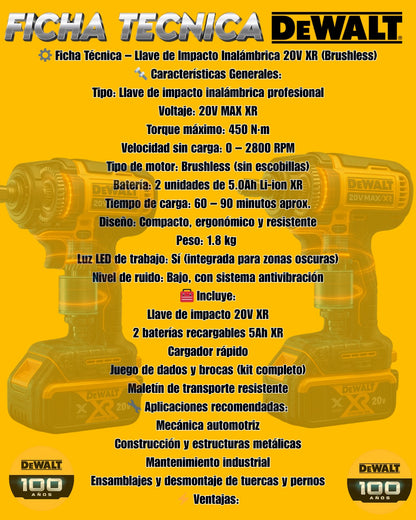 Super Llave De Impacto De 20V