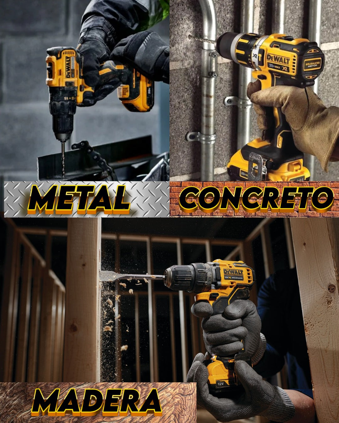 TALADRO MANDRIL METALICO DeWaLT