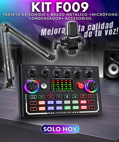 KIT COMPLETO F009 + Mic. Condensador