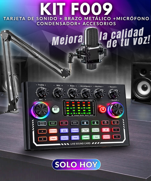 KIT COMPLETO F009 + Mic. Condensador